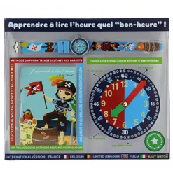 Babywatch Children's Learning Watch, Pirate - Educational Clock for Ages 6-9