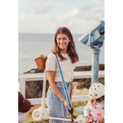 Banwood Carry Strap, Shoulder Strap for Skateboard, Scooter, and Balance Bike – Cream