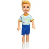 Barbie Chelsea drenge dukke, Blå short og t-shirt m. dinosaur