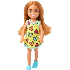 Barbie Chelsea dukke, Gul kjole med hjerter