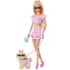 Barbie dukke og hund, Barbie Twinning Looks Blonde Bows