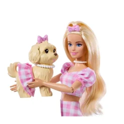 Barbie dukke og hund, Barbie Twinning Looks Blonde Bows