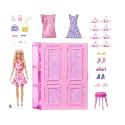 Barbie Fashion klædeskab og én dukke