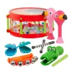 Battat Drum Set with 4 Additional Musical Instruments - From 18 Months