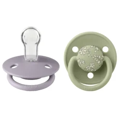 Bibs Liberty De Lux, 2-Pack, Silicone Pacifier, One-Size - Capel - Sage Mix