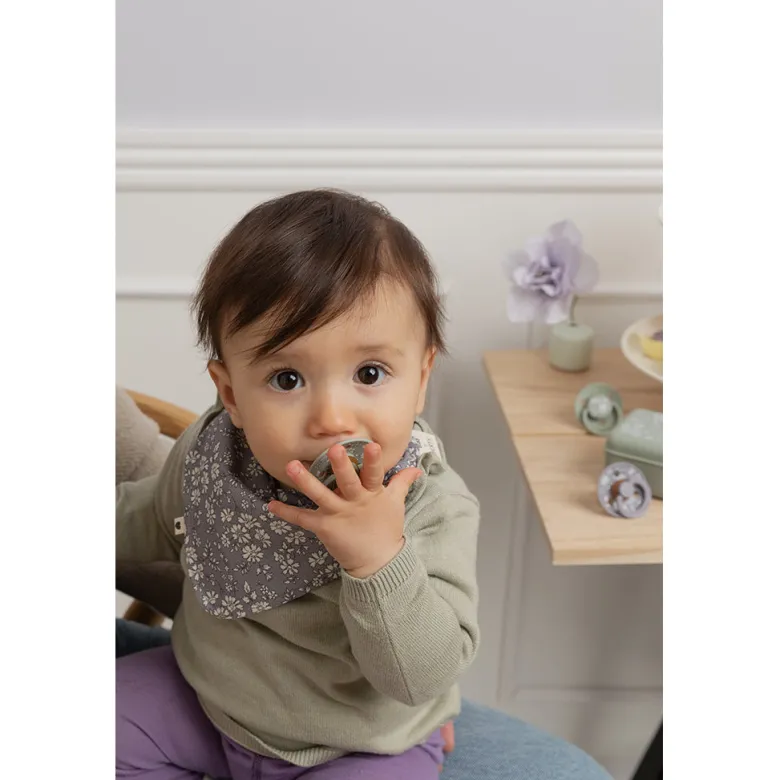 Bibs Liberty De Lux, 2-Pack, Silicone Pacifier, One-Size - Capel - Sage Mix