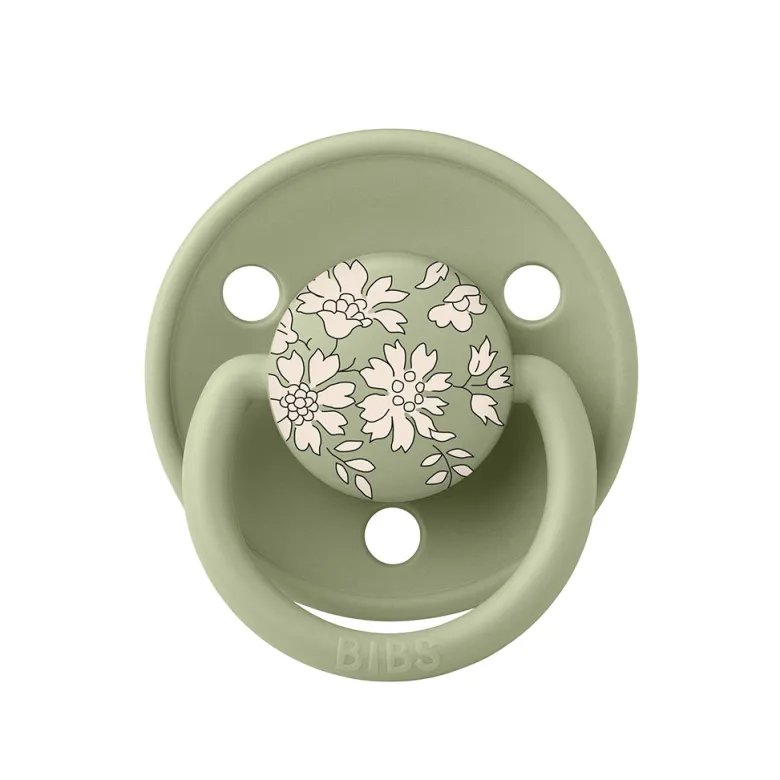 Bibs Liberty De Lux, 2-Pack, Silicone Pacifier, One-Size - Capel - Sage Mix