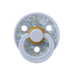 Bibs Liberty, 2-Pack Color, Natural Rubber Pacifiers, Size 2 - Eloise - Dusty Blue Mix
