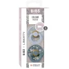 Bibs Liberty, 2-Pack Color, Natural Rubber Pacifiers, Size 2 - Capel - Dusty Blue Mix