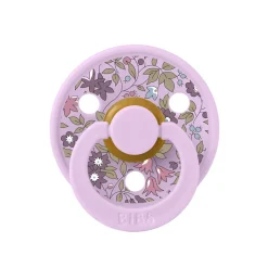 Bibs Liberty, 2-Pack Colour, Natural Rubber Pacifiers, Size 2 – Chamomile Lawn – Violet Sky Mix