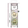 Bibs Liberty, 2-Pack Colour, Natural Rubber Pacifiers, Size 2 - Eloise - Sage Mix