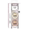 Bibs Liberty, 2-Pack Colour, Natural Rubber Pacifiers, Size 2 - Eloise - Blush Mix