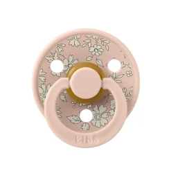 Bibs Liberty, Pack of 2, Natural Rubber Pacifiers, Size 2 - Capel - Blush Mix