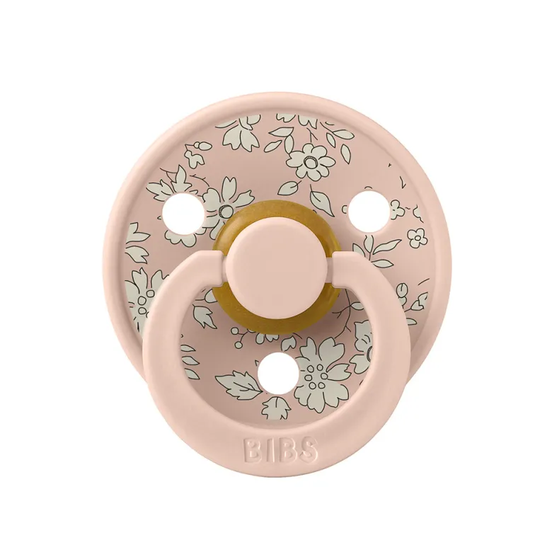 Bibs Liberty, Pack of 2, Natural Rubber Pacifiers, Size 2 - Capel - Blush Mix