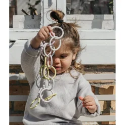 Bibs Loops, Set of 12 Multi Rings - Blush/Woodchuck/Ivory