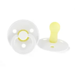 Bibs Natural Rubber Pacifier, Size 2 - White