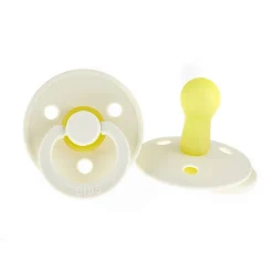 Bibs Natural Rubber Pacifier, Size 2 - Ivory