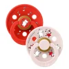 Bibs Natural Rubber Pacifiers, 2-Pack, Size 2 - Moomin, Dancing Candy - Apple Mix
