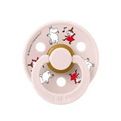 Bibs Natural Rubber Pacifiers, 2-Pack, Size 2 - Moomin, Dancing Candy - Apple Mix