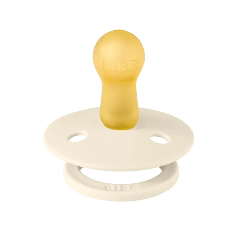 Bibs Natural Rubber Pacifier, 2-Pack, Size 2 - Moomin - Ivory Mix