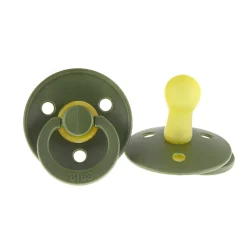 Bibs Natural Rubber Soother, Size 2 – Hunter Green