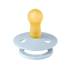 Bibs Natural Rubber Soother, Size 2 – Baby Blue