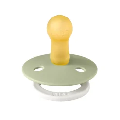 Bibs Pacifier in Natural Rubber, Size 2 – Sage GLOW