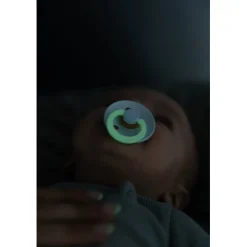 Bibs Pacifier in Natural Rubber, Size 2 – Sage GLOW