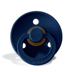 Bibs 2-Pack, Natural Rubber Pacifiers, Size 2 - Deep Space/Petrol