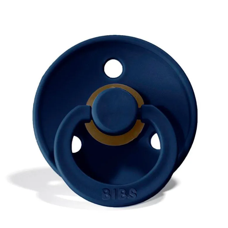 Bibs 2-Pack, Natural Rubber Pacifiers, Size 2 - Deep Space/Petrol