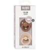 Bibs 2-Pack, Natural Rubber Pacifiers, Size 2 - Woodchuck/Blush