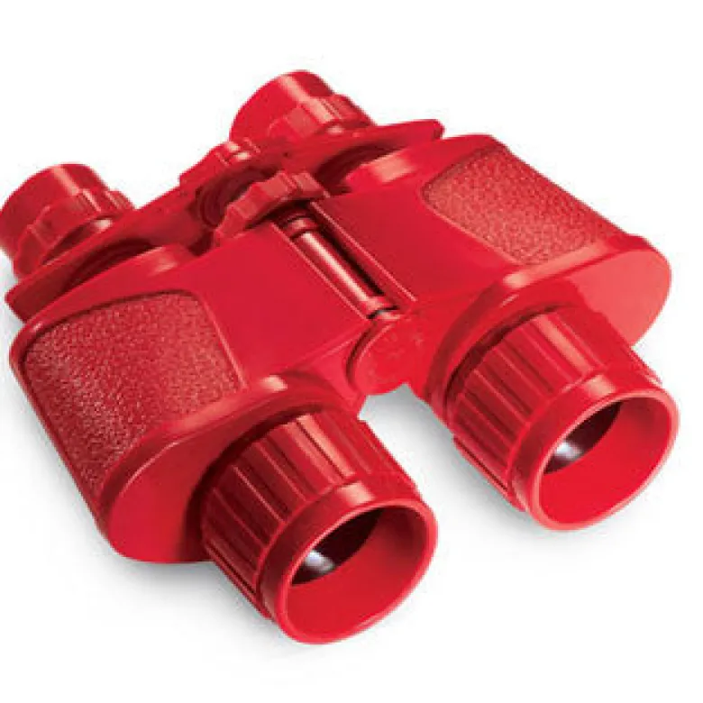 Binoculars, red