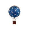 Blue Hot Air Balloon with Stars - 8.5 cm