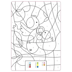 Bold Color Book, Coloring Book with Color Codes: Animal Babies