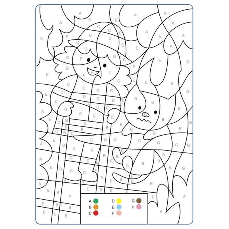 Bolden Coloring Book, Color Code Coloring Book: Emergency!