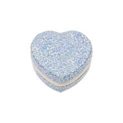 Bon Dep Jewelry Box with Liberty Print, Heart - Katie and Millie Light Blue