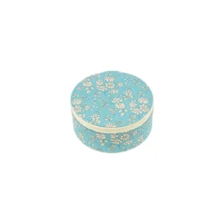 Bon Dep Jewelry Box with Liberty Print, Round - Capel Soft Teal