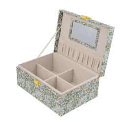 Bon Dep Jewelry Box with Liberty print, Square – Poppy and Daisy teal