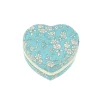 Bon Dep Jewelry Box with Liberty Print, Heart - Capel Soft Teal
