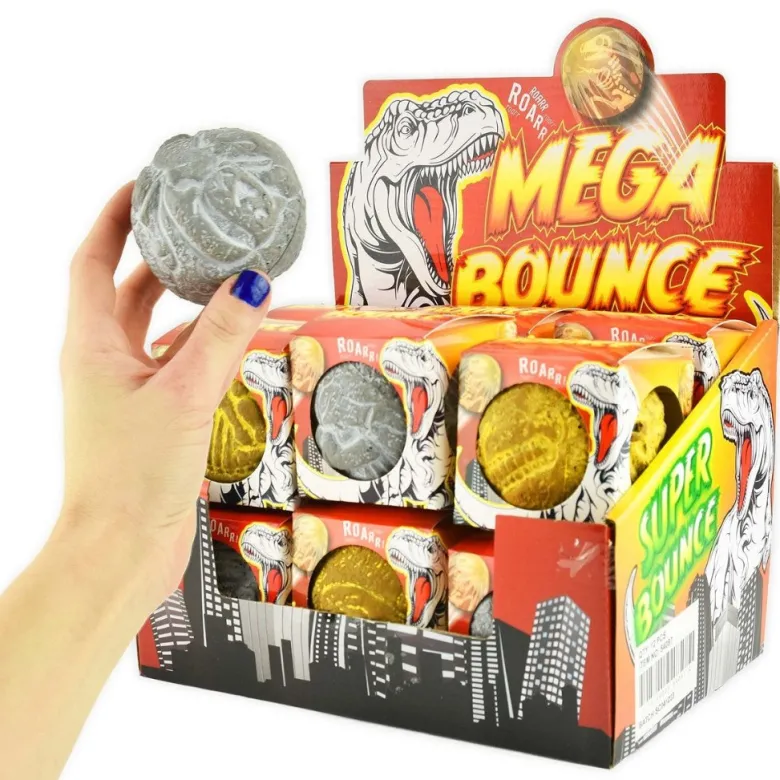 Bouncy Ball, Dino - Assorted Colors