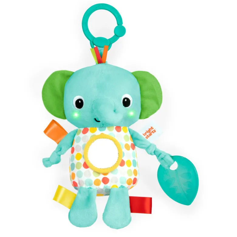 Bright Starts Activity Toy with Lights and Sounds, Glowing Friend – Elephant