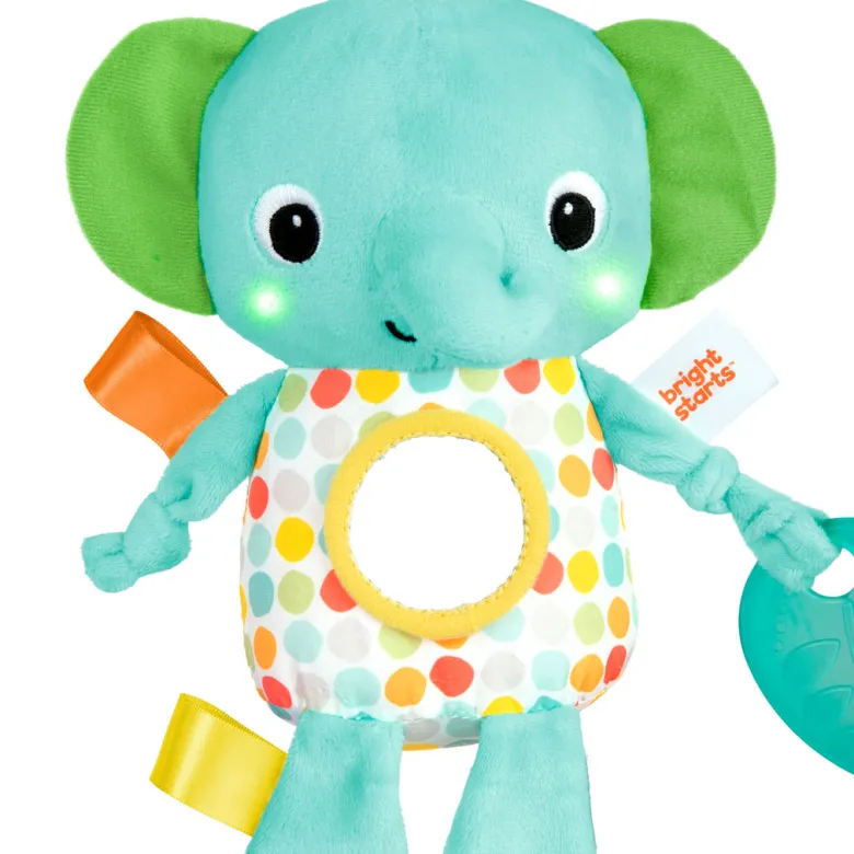 Bright Starts Activity Toy with Lights and Sounds, Glowing Friend – Elephant