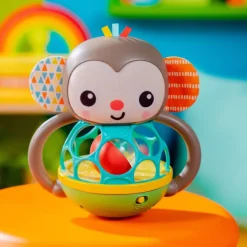 Bright Starts Baby Toy, Grab and Shake - Monkey Oball