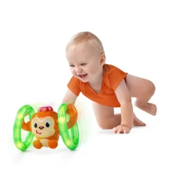 Bright Starts Baby Toy, Roll & Glow Monkey