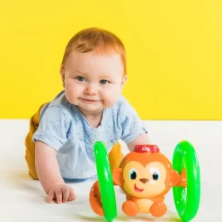 Bright Starts Baby Toy, Roll & Glow Monkey