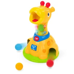 Bright Starts Baby Toy with Lights and Sounds, Spinnin’ Spots Giraffe™ Ball Game