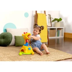 Bright Starts Baby Toy with Lights and Sounds, Spinnin’ Spots Giraffe™ Ball Game