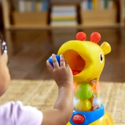 Bright Starts Baby Toy with Lights and Sounds, Spinnin’ Spots Giraffe™ Ball Game