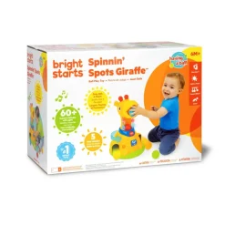 Bright Starts Baby Toy with Lights and Sounds, Spinnin’ Spots Giraffe™ Ball Game