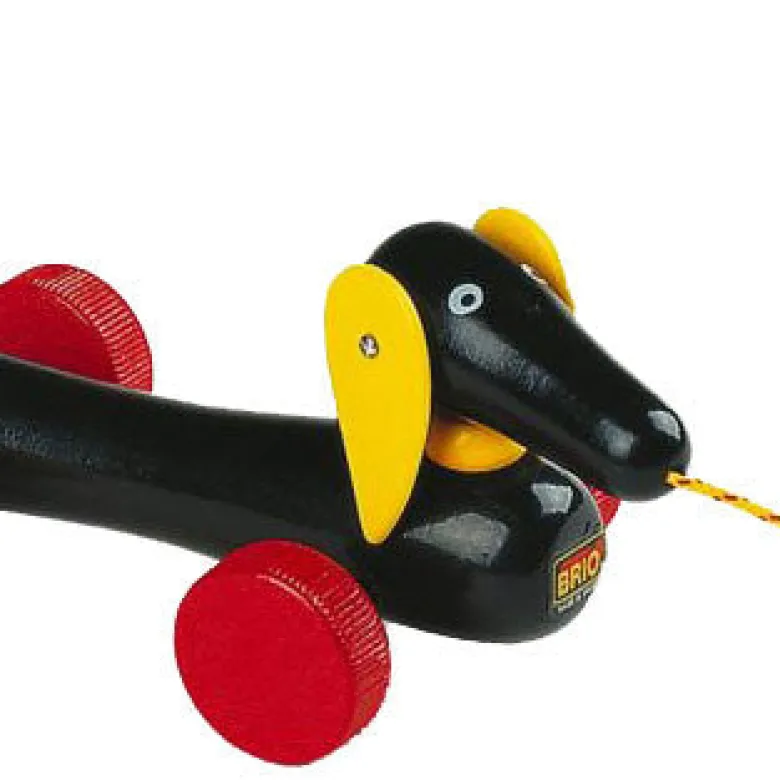 Brio Pull-Along Toy, Dog - Dachsie